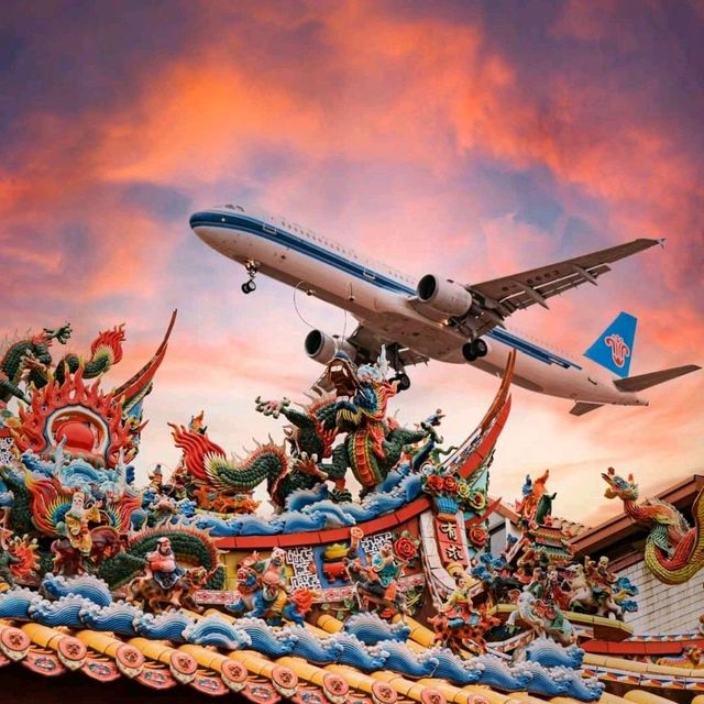 厦门清水宫看飞机