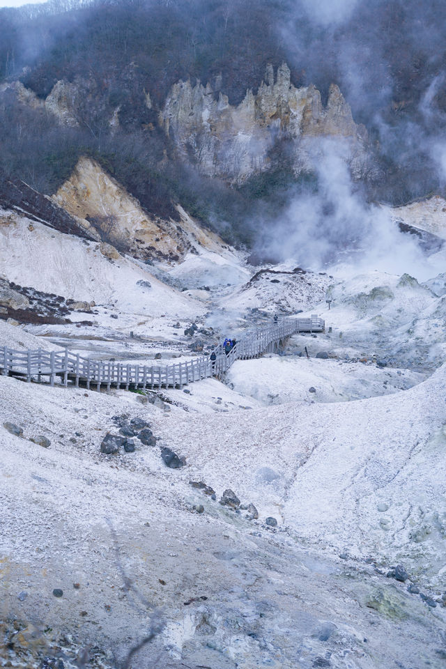 In winter, go to Noboribetsu, Hokkaido ❄️ to see the snow and soak in hot springs ♨️.