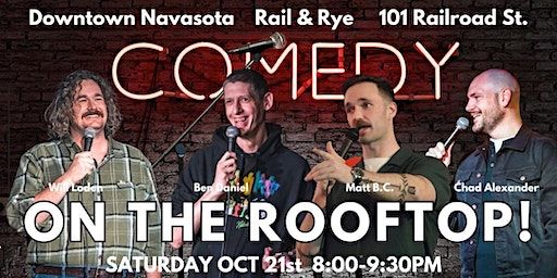 Rooftop Comedy Show - October | Rail & Rye