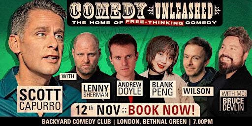 Scott Capurro, Andrew Doyle, Lenny Sherman at Comedy Unleashed (London) | Backyard Comedy Club