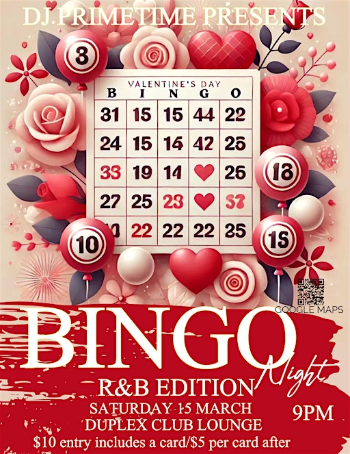DJ PRIMETIME PRESENTS RNB BINGO | Duplex Club Lounge