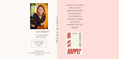 Lori Ostlund Author Talk at Petals & Pages | Petals & Pages of Denver