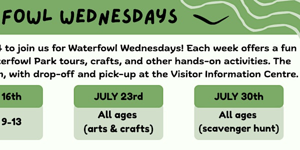 Waterfowl Park Wednesday - July 30 for all ages (scavenger hunt) | Sackville Visitor Information Centre