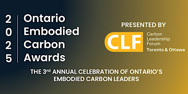 Ontario Embodied Carbon Awards 2025 | The Great Hall