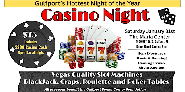 Gulfport's Hollywood Lights Casino Night | Maria Center