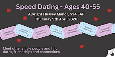 Speed Dating (40 - 55 year olds) | Albright Hussey Manor