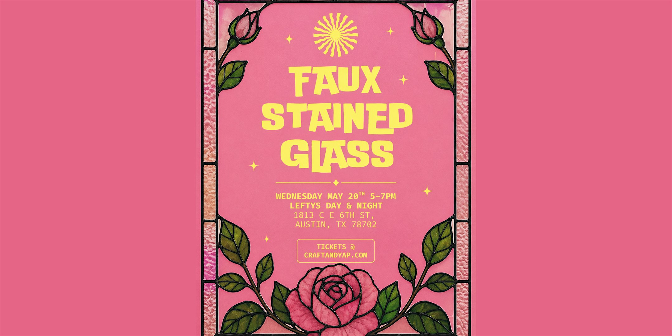 Faux Stained Glass @ Leftys Day & Night | Lefty's Day & Night