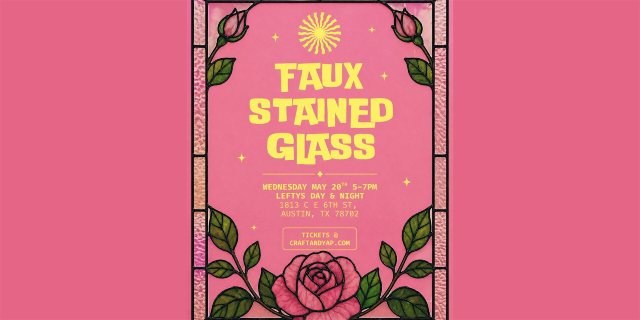 Faux Stained Glass @ Leftys Day & Night | Lefty's Day & Night