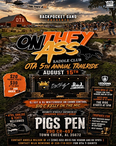 OTA 5th Annual Trail Ride | Pigs Pen