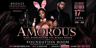 Pink Bunnies & All Black Gents | Foundation Room New Orleans