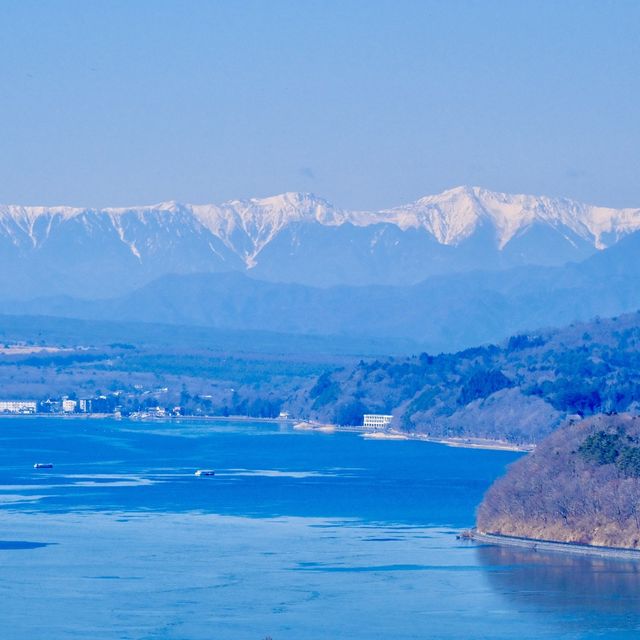 真冬の山中湖