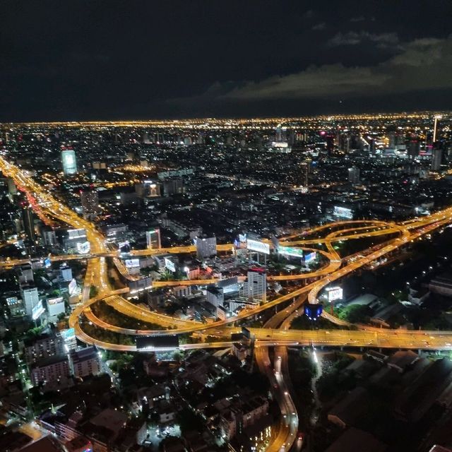 Bangkok Skyline On Baiyoke Sky Rooftop