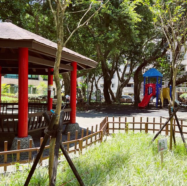 社區裡的悠閒公園｜東豐公園｜炎炎夏日遮陽乘涼的好去處