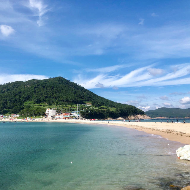 통영여행 "비진도 해수욕장" 예쁜 해외의 에메랄드 같은곳 💙💚