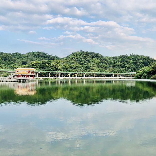 😍最可愛的都在大湖公園🤩完美無瑕的夕陽餘暉🌅