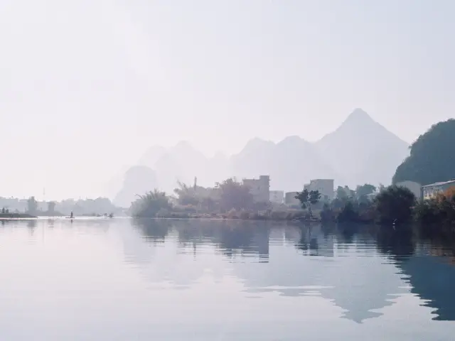 cruising down the Li river 