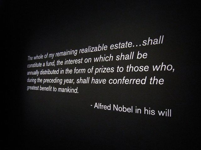 Nobel prize ideas exhibition