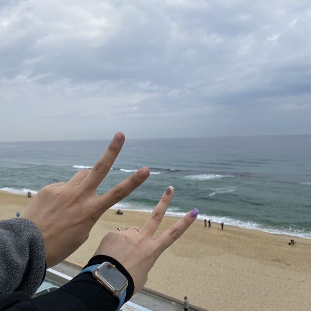 힐링장소로도 즐길 수 있는 갬성 해변, 안목해수욕장♥ 