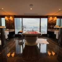 Best view from the bathtub in Hong Kong!