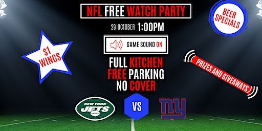 FREE NFL JETS VS GIANTS WATCH PARTY | Blush Gentlemen's Club