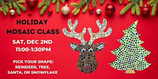 Holiday Mosaic Class | Brushes & Bubbly - Paint Party