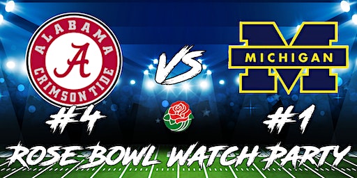 Rose Bowl Watch Party: #4 Alabama vs #1 Michigan | Hudson Grille - Little 5 Points
