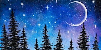 (Rescheduled from 1/24)Moonlight Pines, a PAINT & SIP EVENT with Lisa | Owl's Nest Resort