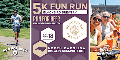 5k Beer Run x Blackbird Brewery| 2024 NC Brewery Running Series | Blackbird Brewery