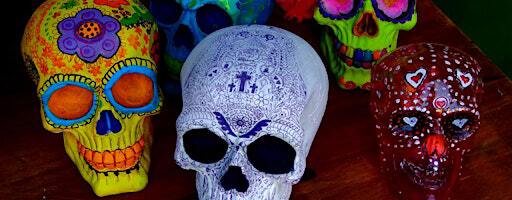 Ceramic Sugar Skull Día de los Muertos Paint Party | 715 S University Ave