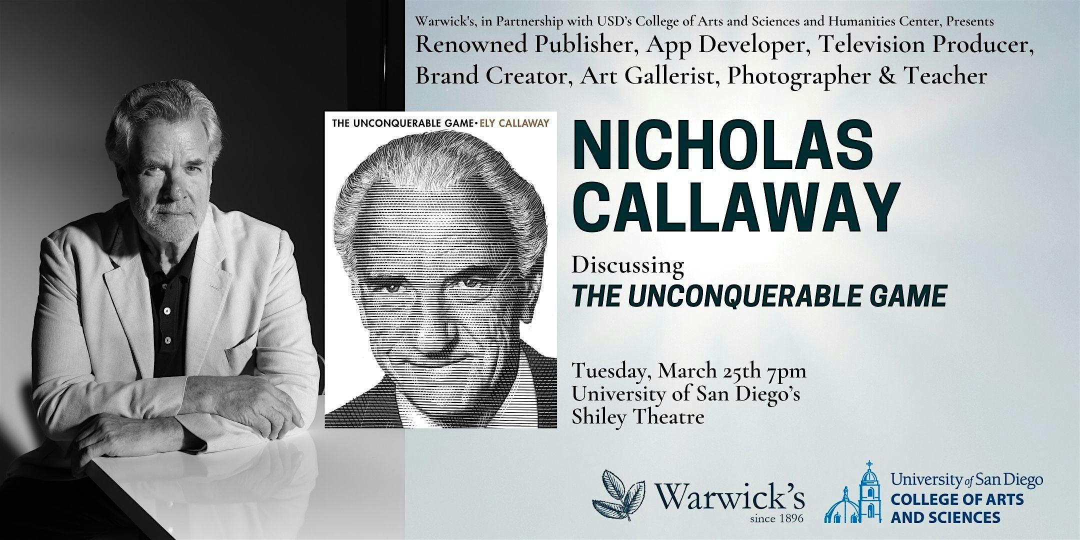 Nicholas Callaway discussing THE UNCONQUERABLE GAME | Shiley Theatre - University of San Diego