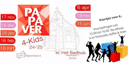 Papaver4Kids: Improvisatietheater voor & met kinderen | Het Badhuis