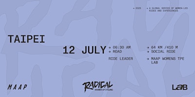 Radical Women of Cycling Ride: Taipei [Road] | MAAP LaB Taipei