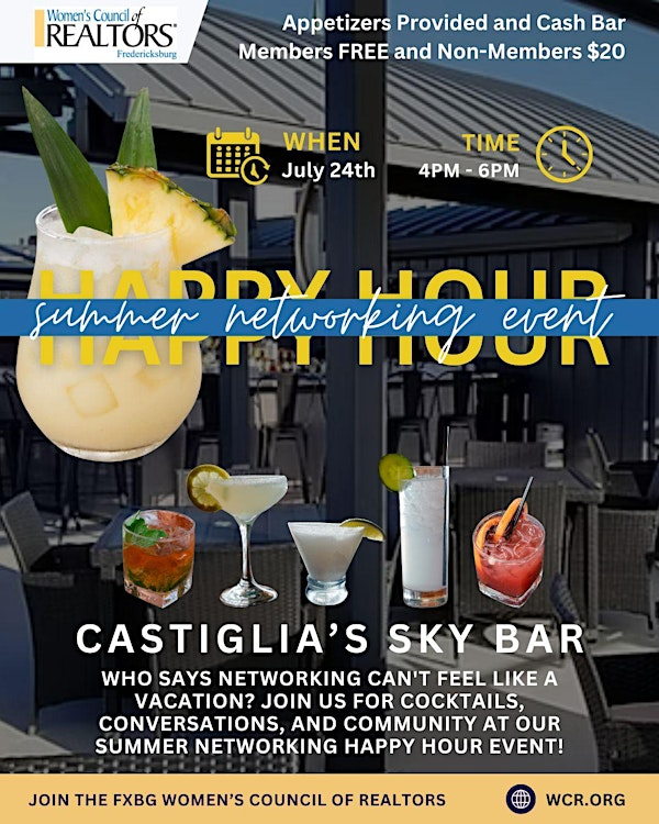 Summer Networking at the Sky Bar | Castiglias Sky Bar