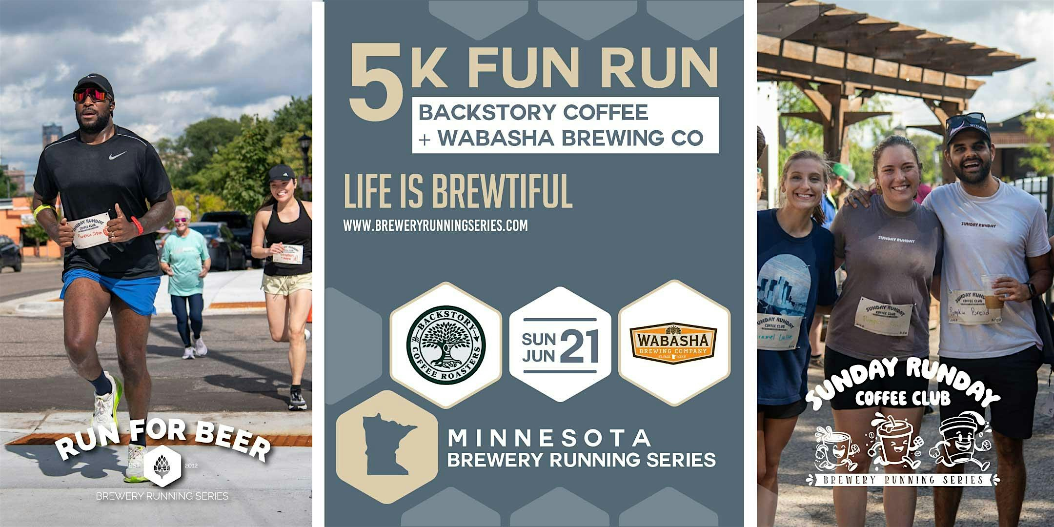 5k Fun Run x  Backstory Coffee and Wabasha Brewing Co | 2026 MN Brewery Run | Wabasha Brewing Company