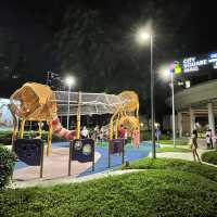 The playgrounds are open 