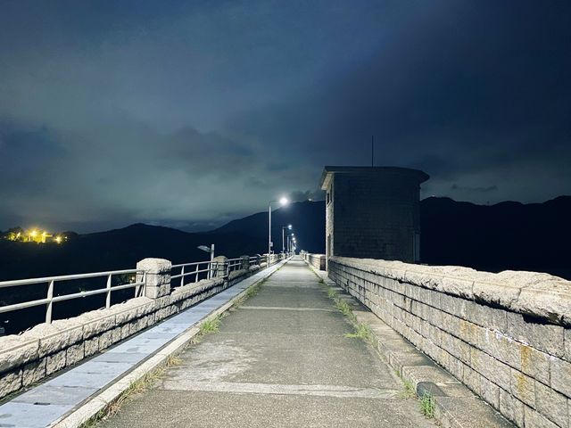 大欖水塘排洪景色