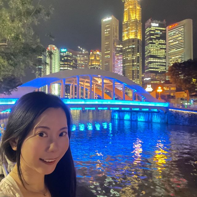 新加坡河岸夜色