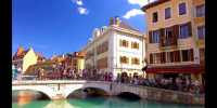 Old town of Annecy, France.