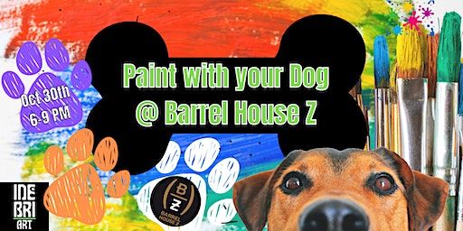 Dog "Lick Painting" At Barrel House Z | Barrel House Z, Woodrock Road, Weymouth, MA, USA