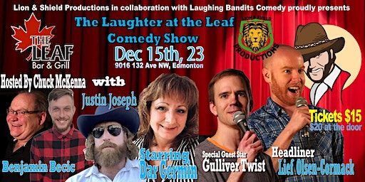 Laughter at the Leaf Comedy Show, Starring Justin Joseph | The Leaf Bar & Grill