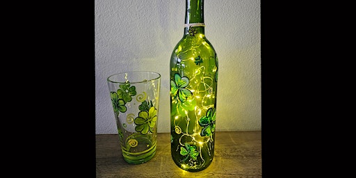 Shamrock Pints/ Wine Bottle Paint Night | Prosperity Brewers