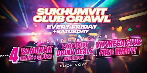 LET'S GLOW! Pub Crawl Bangkok | Sukhumvit & Nana BTS Area