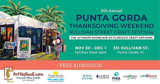 5th Annual Punta Gorda Thanksgiving Weekend Sullivan Street Craft Festival | Sullivan Street in Punta Gorda