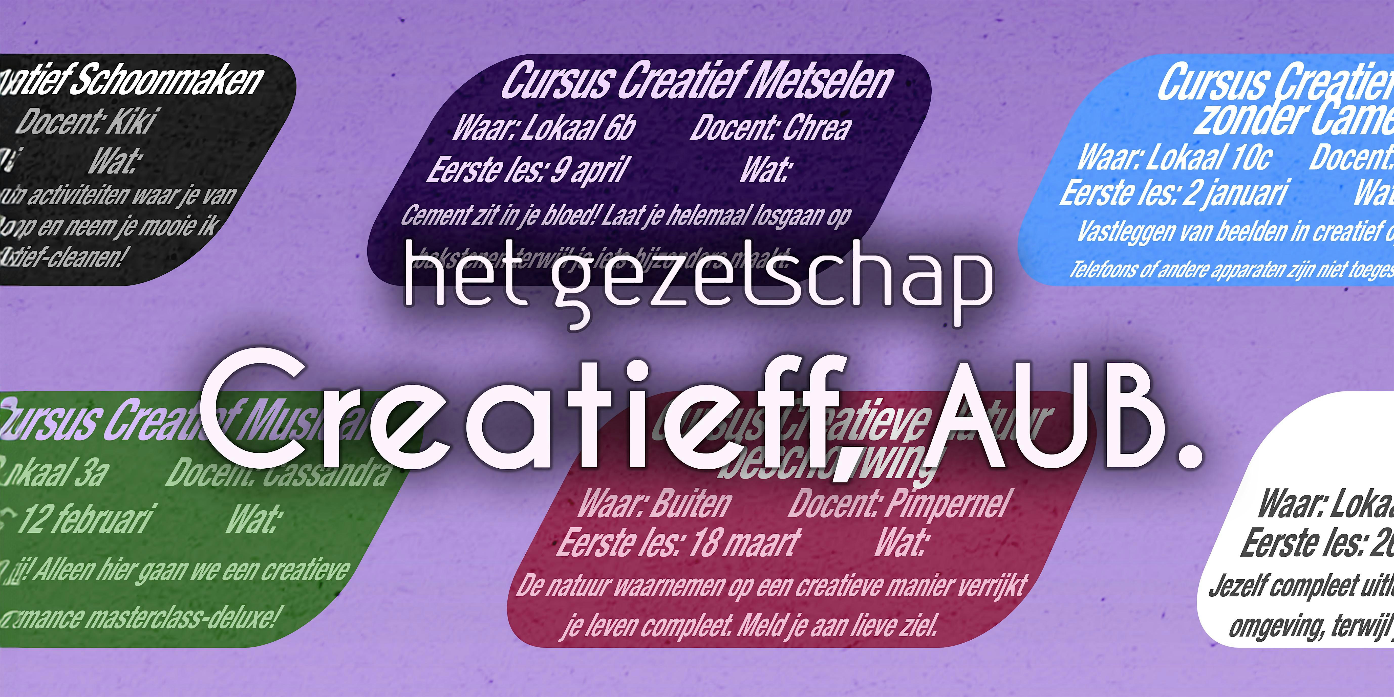 Creatieff, AUB. | Wijkcentrum De Huesmolen