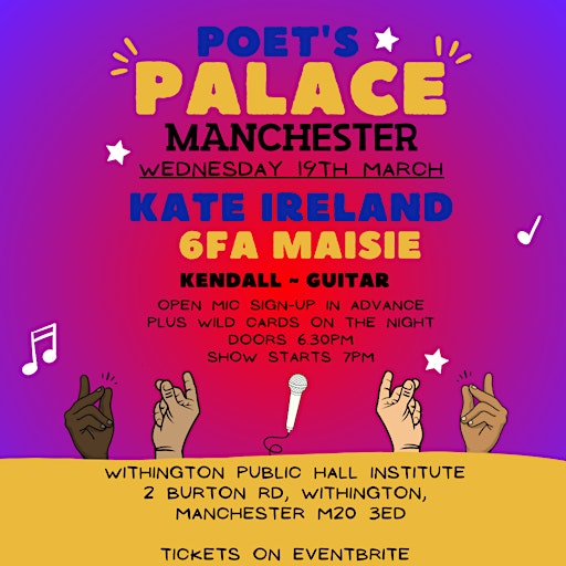 Poet’s Palace Manchester | Withington Public Hall Institute
