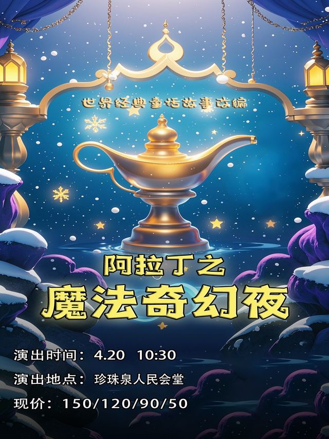 《阿拉丁之魔法奇幻夜》-濟南站｜兒童親子 | 濟南珍珠泉人民會堂