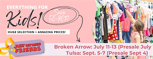 HUGE KIDS’ SALE-JBF BA • JULY 11-13 (PRESALE JULY 10) | Rhema's Ninowski Recreation Center
