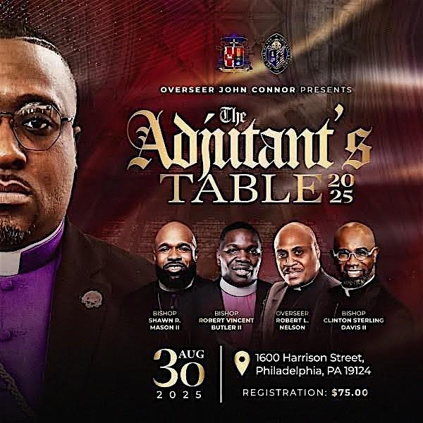 The Adjutants Table 2025 | Second Christian Missionary Church