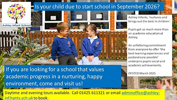 Tour of Ashley Infant school | BH25 5AA