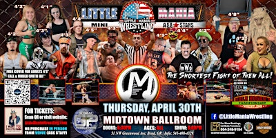 Bend, OR - Little Mania Mini Wrestling @ Midtown Ballroom | 51 NW Greenwood Ave